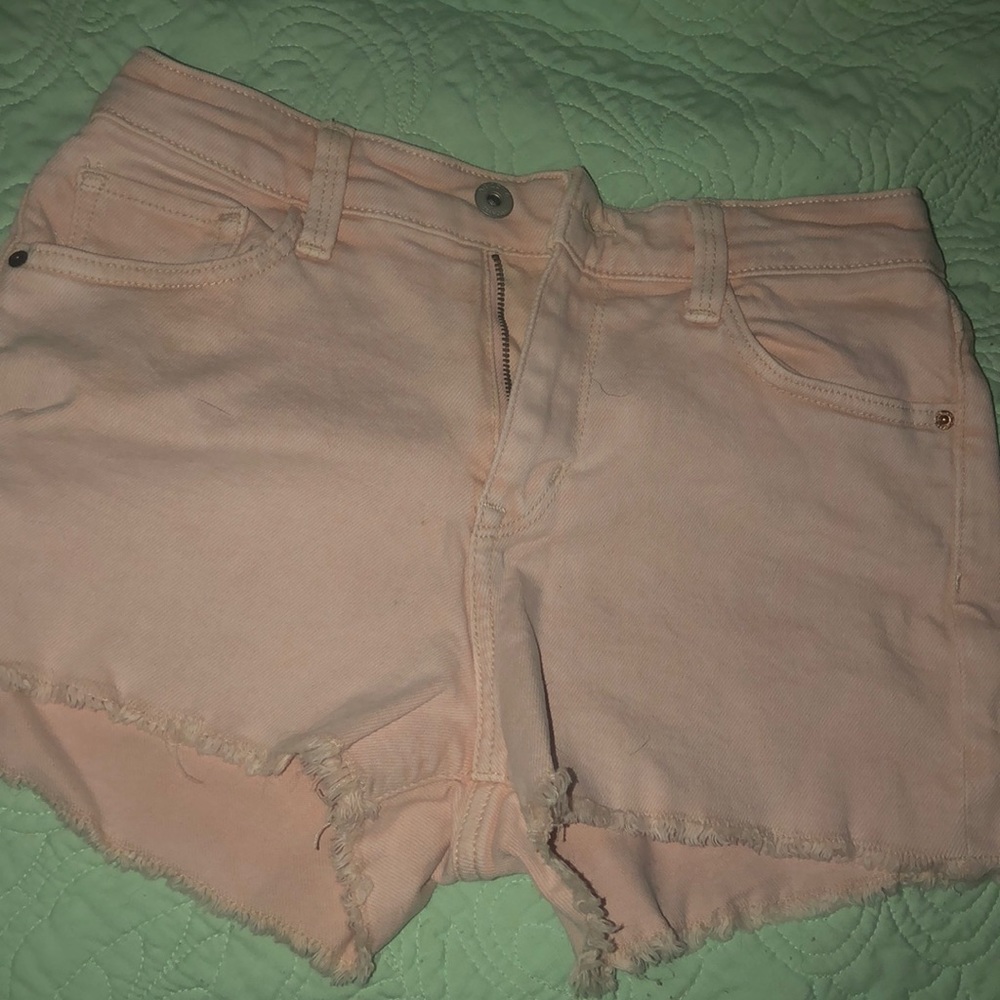 Pink Jean Shorts